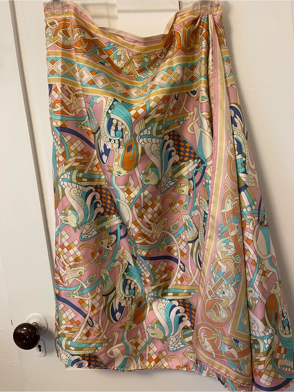 Vintage Nicole Miller Silk Skirt